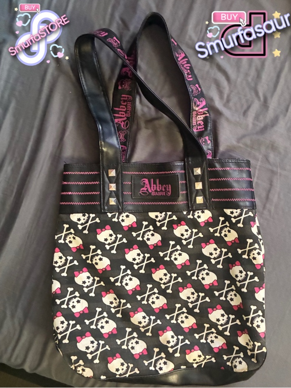 Abbey dawn emo rawr scene queen mcbling y2k 2000s tote bag